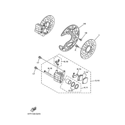 BREMSSATTEL KOMPL.(R)