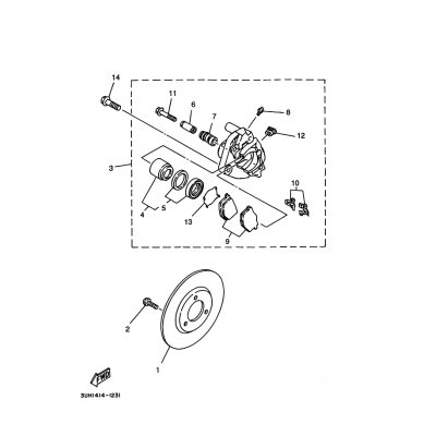 BREMSSATTEL KOMPL.(R)