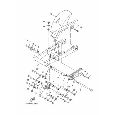 Yamaha Teil 9702M0602500