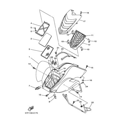 VORDERRAD-KOTFLUGEL KOMPL.