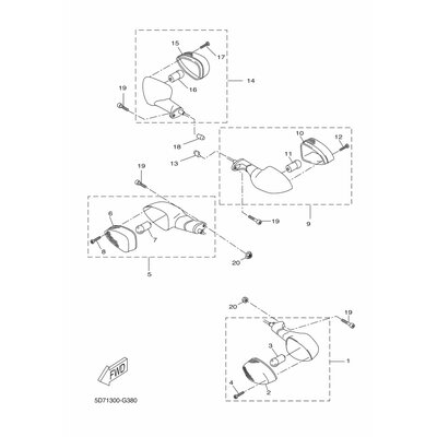HINTERER BLINKER KOMPL. 1