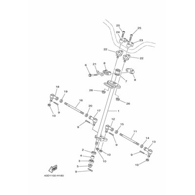 Yamaha Teil 43DF38410000