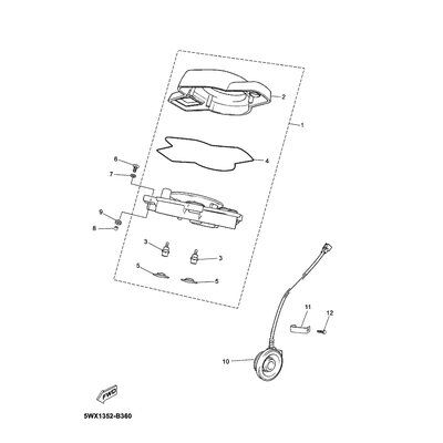 Yamaha Teil 5WXH350A0000