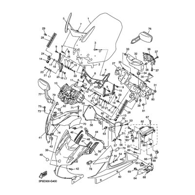 Yamaha Teil 3P62830N00P8