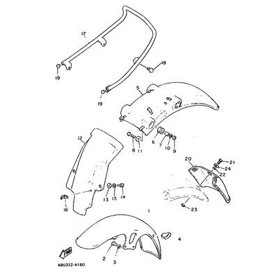 VORDERRAD-KOTFLUGEL KOMPL.