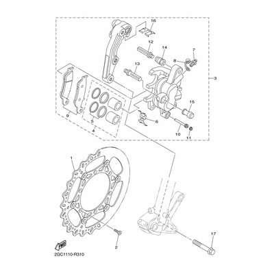 BREMSSATTEL KOMPL.(L)