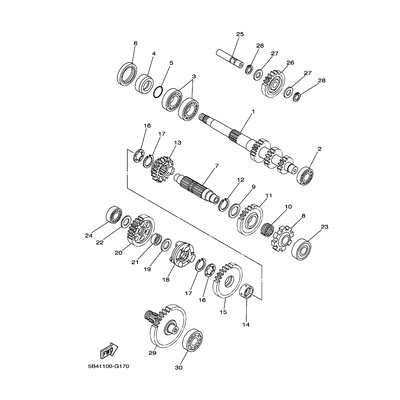 Yamaha Teil 5B4176810000