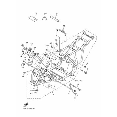 Yamaha Teil 43DF38440000