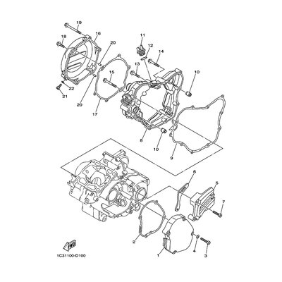 DECKEL, KURBELGEHAUSE 1
