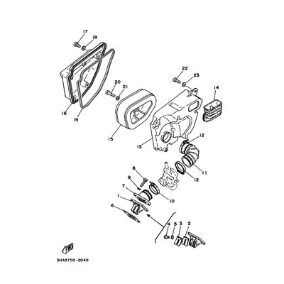 GEHAUSE, LUFTFILTER 1