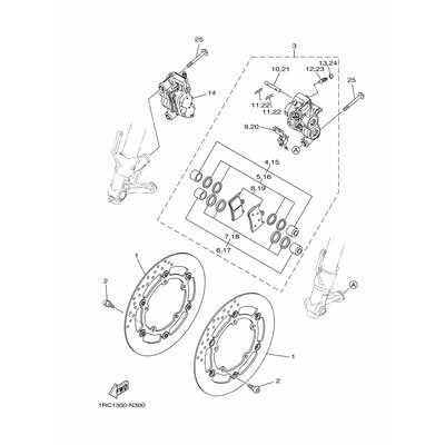 BREMSSATTEL KOMPL.(R)