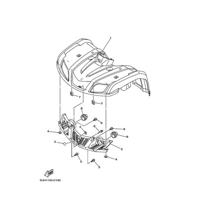 Yamaha Teil 5UHF83090100