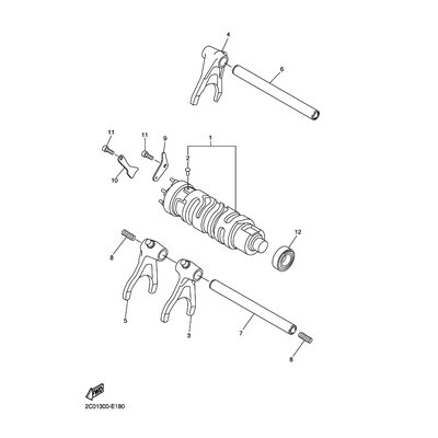 STANGE, SCHALTGABELFUHRUNG