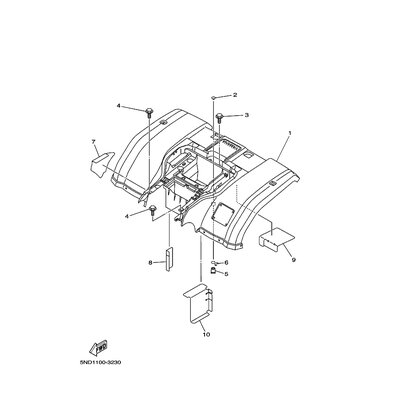 Yamaha Teil 5NDF16007000