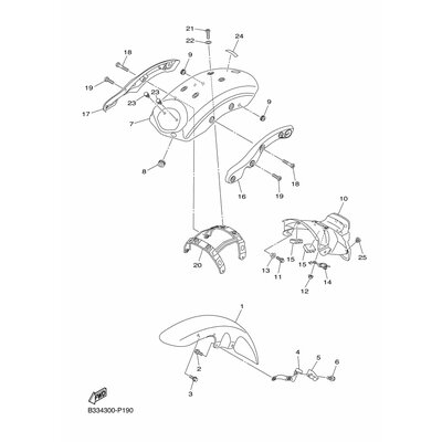 VORDERRAD-KOTFLUGEL KOMPL.