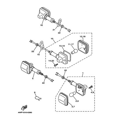 HINTERER BLINKER KOMPL. 1