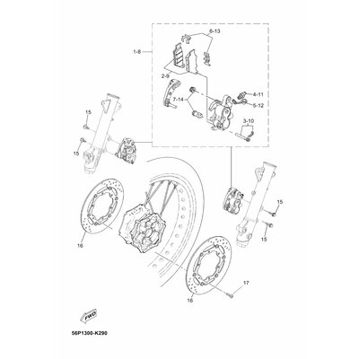 BREMSSATTEL KOMPL.(L)