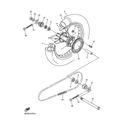 Yamaha Teil 3D72530S0000