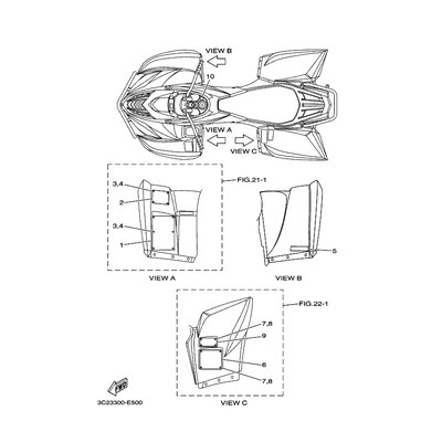 Yamaha Teil 3C2F16962000