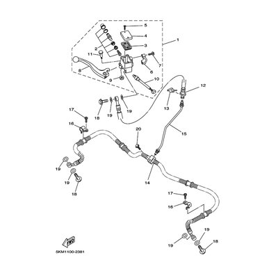 HALTER, BREMSSCHLAUCH 1
