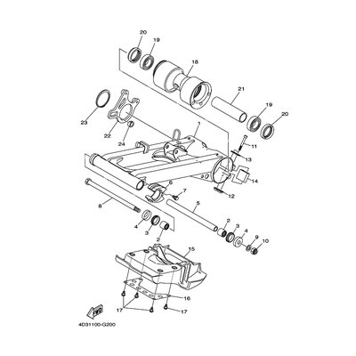 Yamaha Teil 4D3223140000