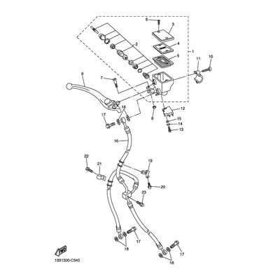 HALTER, BREMSSCHLAUCH 1