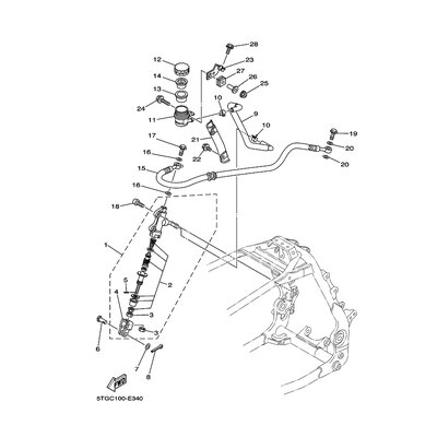 HALTER, BREMSSCHLAUCH
