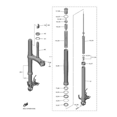 ZYLINDER KOMPL. VORDERRADGA