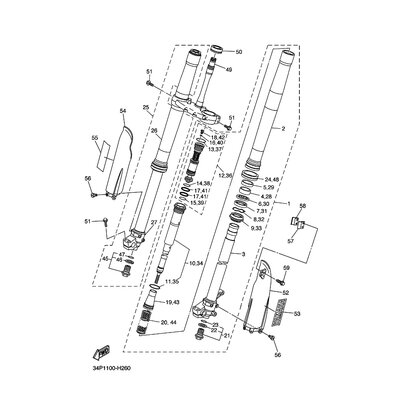 Yamaha Teil 5XC2316AW000