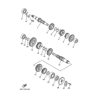 Yamaha Teil 9851M0601400