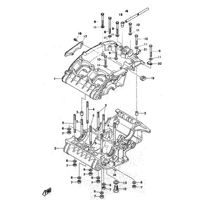 CRANK CASE ASSY