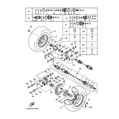 REAR DRIVE SHAFT ASSY