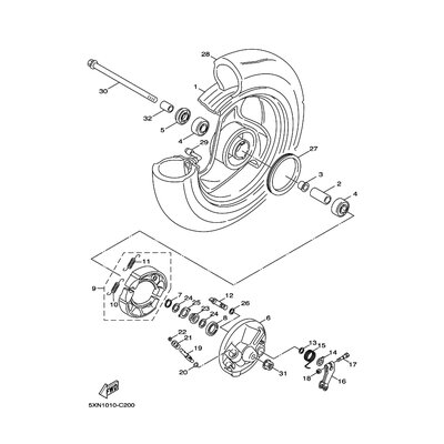 TIRE (90/90-10 40J )(3VR)