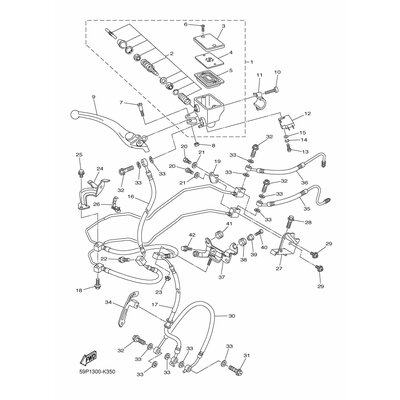 HALTER, BREMSSCHLAUCH
