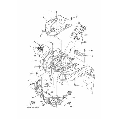 Yamaha Teil 3B42839N0000
