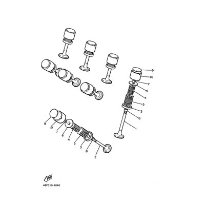 HALTER, VENTILFEDER