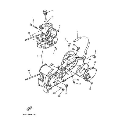 DECKEL, KURBELGEHAUSE 2