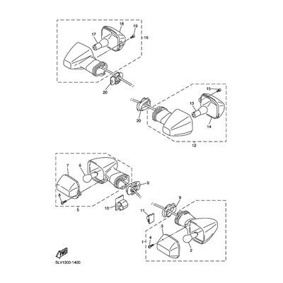 HINTERER BLINKER KOMPL. 1