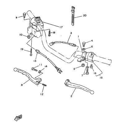 VORDERRAD-BREMSLICHTSCHALTE