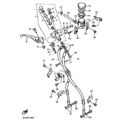 HALTER, BREMSSCHLAUCH 2