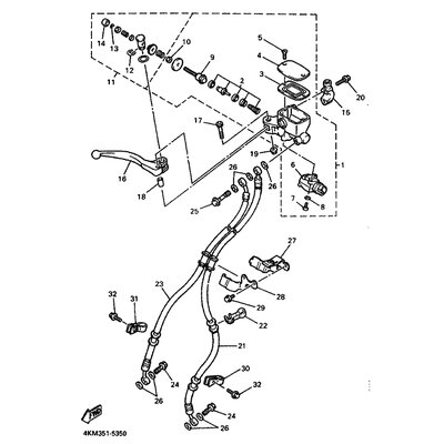 HALTER, BREMSSCHLAUCH