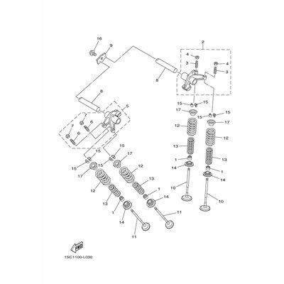 HALTER, VENTILFEDER