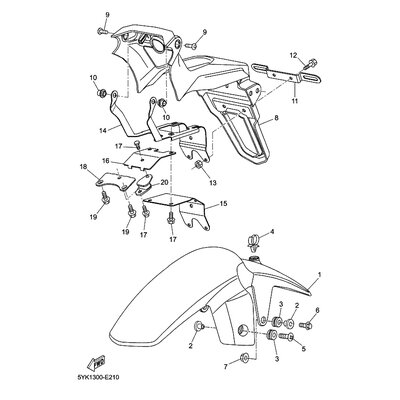 Yamaha Teil 5YKH47820000