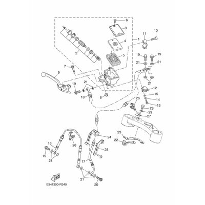HALTER, BREMSSCHLAUCH 1