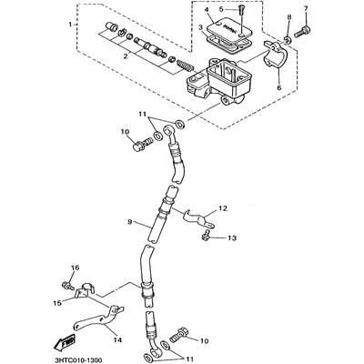 HALTER, BREMSSCHLAUCH