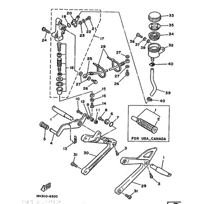 KONSOLE, FUSSRASTE 1