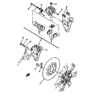 BREMSSATTEL KOMPL.
