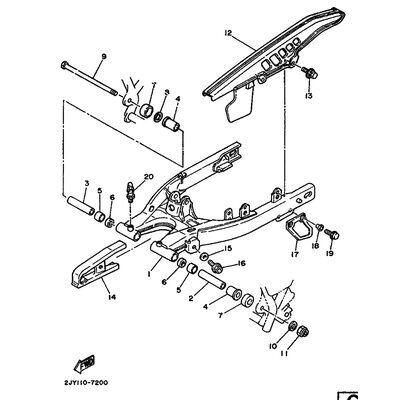 HINTERRADSCHWINGE KOMPL.