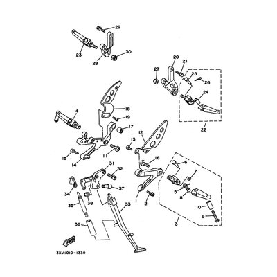 HINTERE FUSSRASTE KOMPL. 2