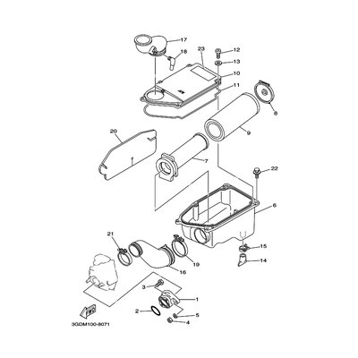 VERBINDUNG, LUFTFILTER 1